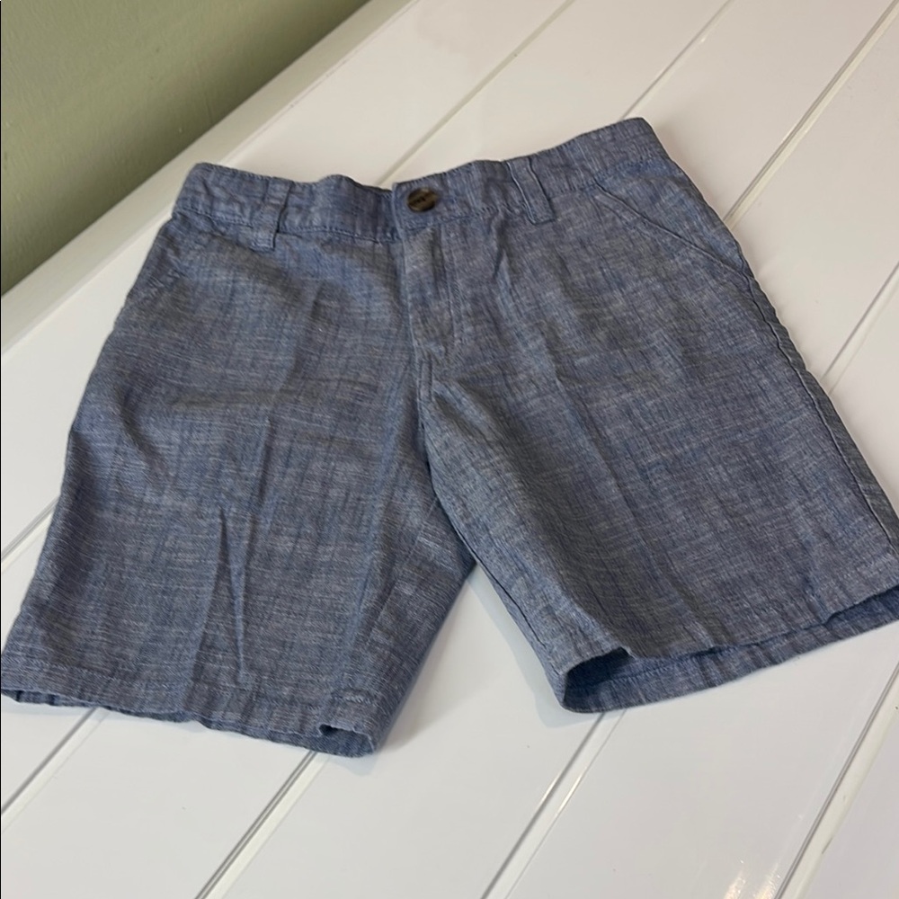 Boys Flat Front Shorts Blue Chambray - Cat & Jack. Size 10